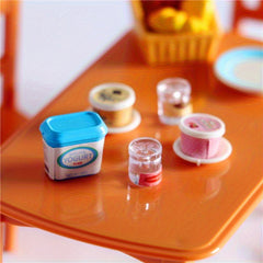 7pcs Mini Toy House Artificial Food Set for Realistic Shooting Scene