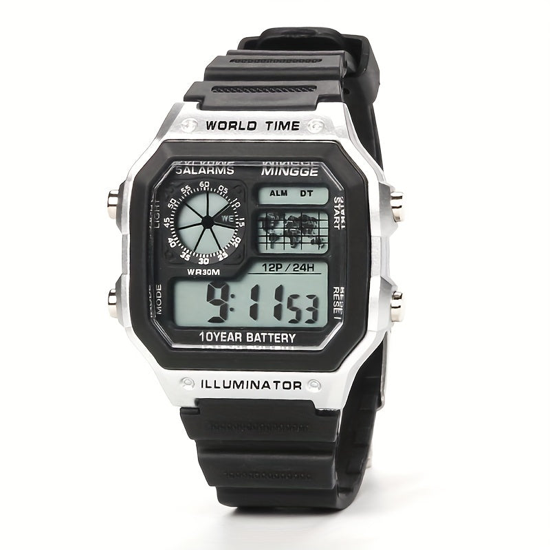 Waterproof Luminous Alarm Electronic Watch Outdoor Sports Watch