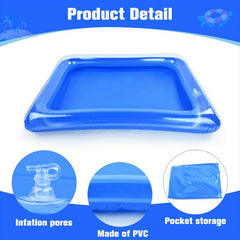 2pcs Durable PVC Inflatable Pool 58 Portable Square Sand Tray