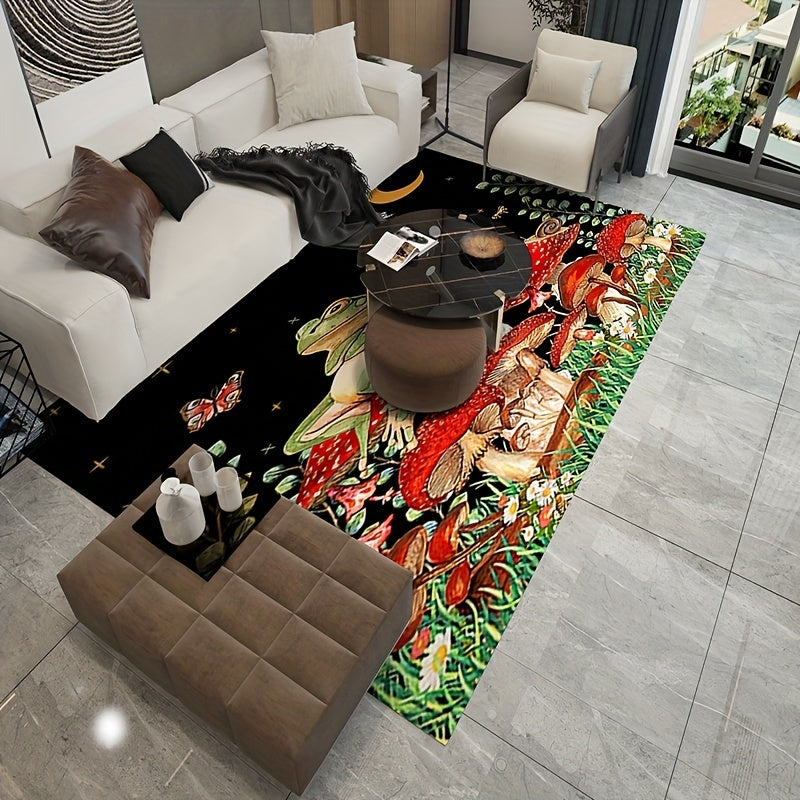 Non Slip Crystal Velvet Area Rug for Living Room Bedroom Nursery