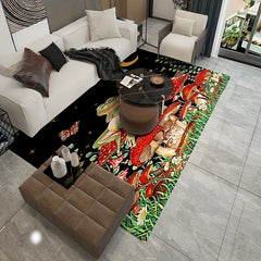 Non Slip Crystal Velvet Area Rug for Living Room Bedroom Nursery