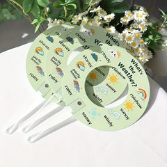 2pcs Weather Signal Cards for Interactive Learning