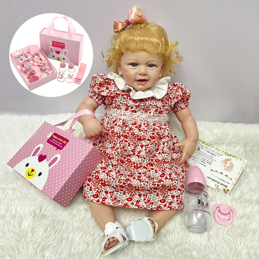 55 Doll With Clip Reborn Dolls Painted Lifelike Reborn Dolls With Rooted Hair