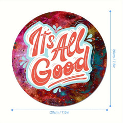 All Good Round Mouse Mat Mouse Pad Non Slip Rubber Base