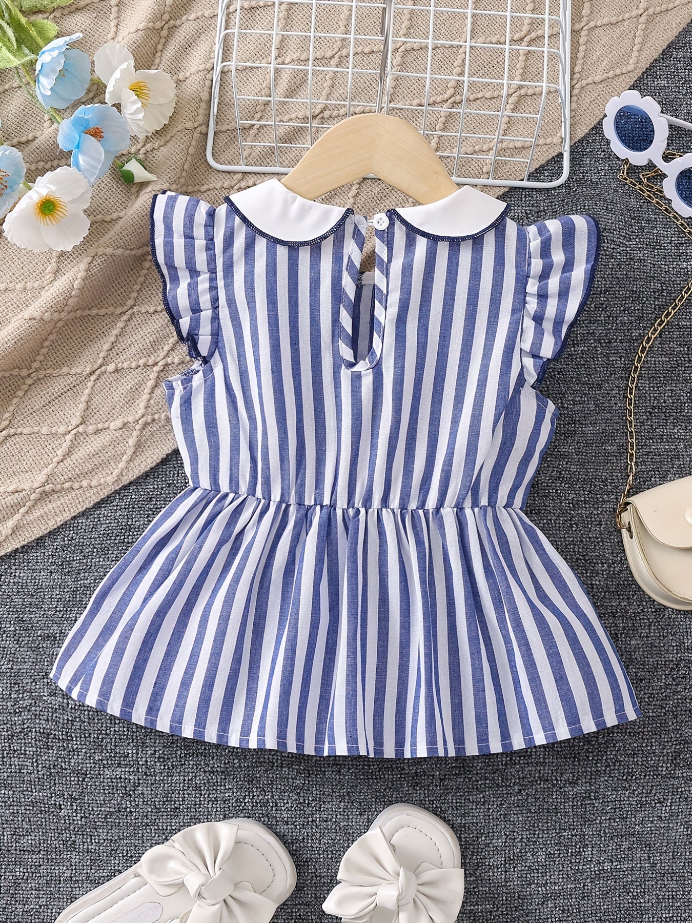 Girls Preppy Plaid Sleeveless Peplum Tops for Summer