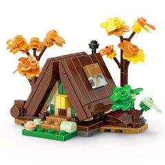Mini Triangle House Building Block Toy Set
