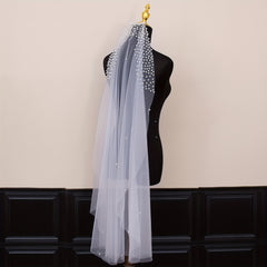 Bridal Wedding Veil Trailing Edge Layers Hook Attachment