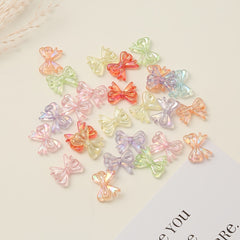 20pcs 18 7mm Mixed Butterfly Hair Accessories DIY Colorful Jewelry Gift Making