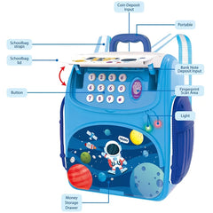 Children's Piggy Bank Toy E-money Coin Bank with Password Protection