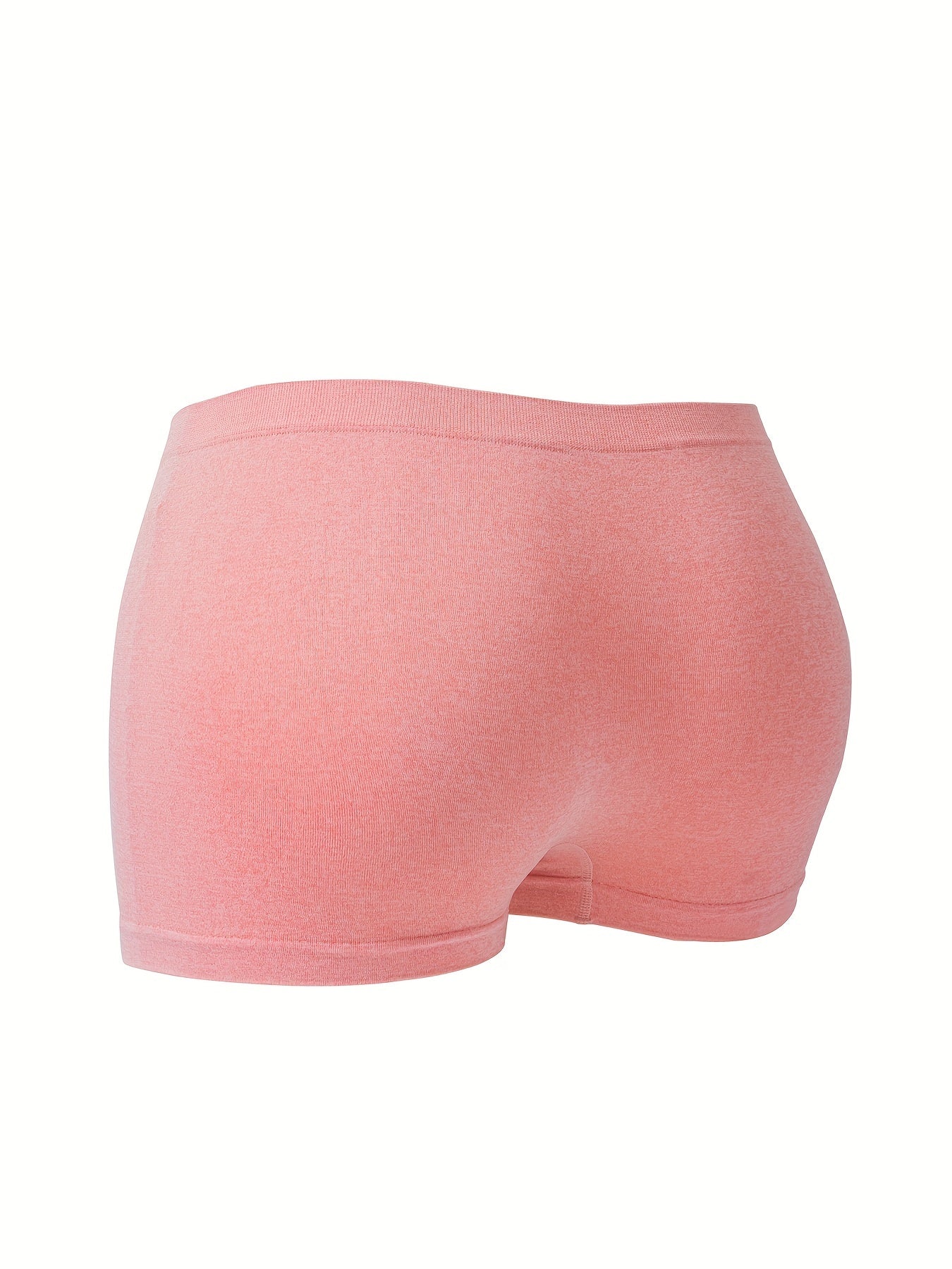 3pcs Solid Boyshort Panties Breathable Comfortable Intimates Panties
