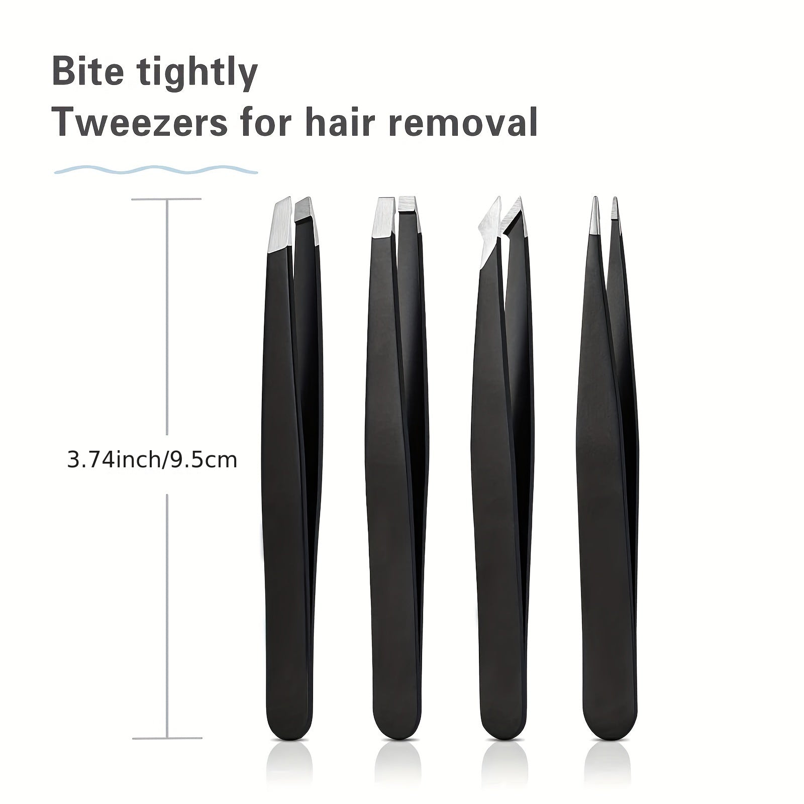 4-Piece Tweezers Set Professional Precision Alloy Tweezers