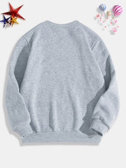 Shark And BIRTHDAY BOY Print Boys Sweatshirt Long Sleeve Crew Neck Tops