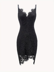 Lace Cami Bodycon Party Dress Spaghetti Sleeveless Women's Clothing