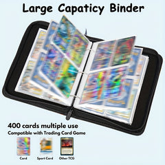 Card Binder 50 Sleeves 3 Rings Great Holiday Gift for Kids & Adults