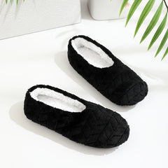 Plush Cozy House Slippers Anti-Skid Slip-On Shoes for Men