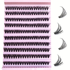 200pcs 10mm 12mm 14mm D Curling Cluster Lashes