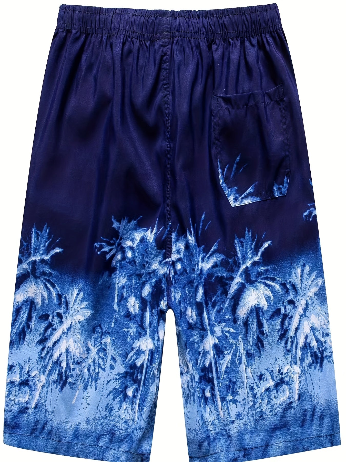 Men's Quick-Drying Beach Shorts Casual Drawstring Swim Trunks