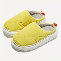 Cozy Plush House Slippers for Men Anti-slip Indoor Winter Shoes