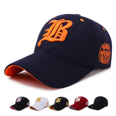 Embroidered Alphabet Peaked Cap - Summer Stylish
