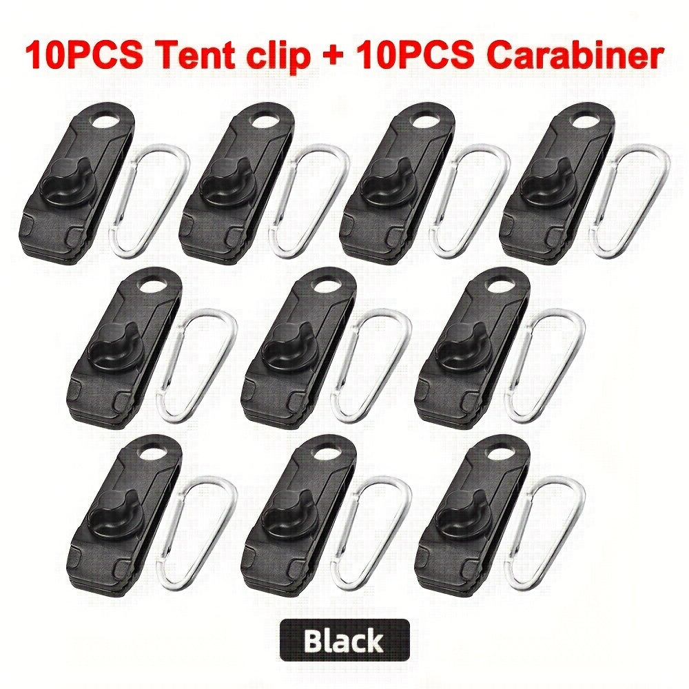 10pcs Awning Clamp Tarp Clips Heavy Duty Lock Grip Tent Fasteners Clips