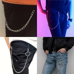 Cross Hip Hop Punk Jeans Chain Wallet Belt Chain