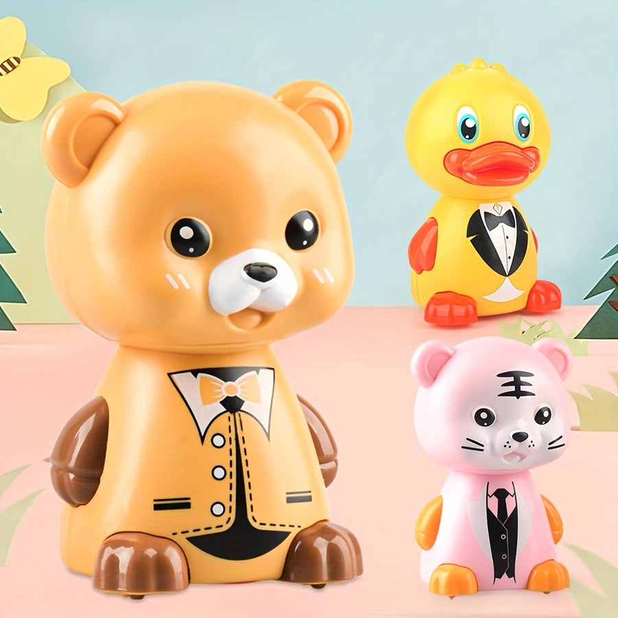 Animal Press Sliding Toy Car Baby Puzzle Car Toy Gift