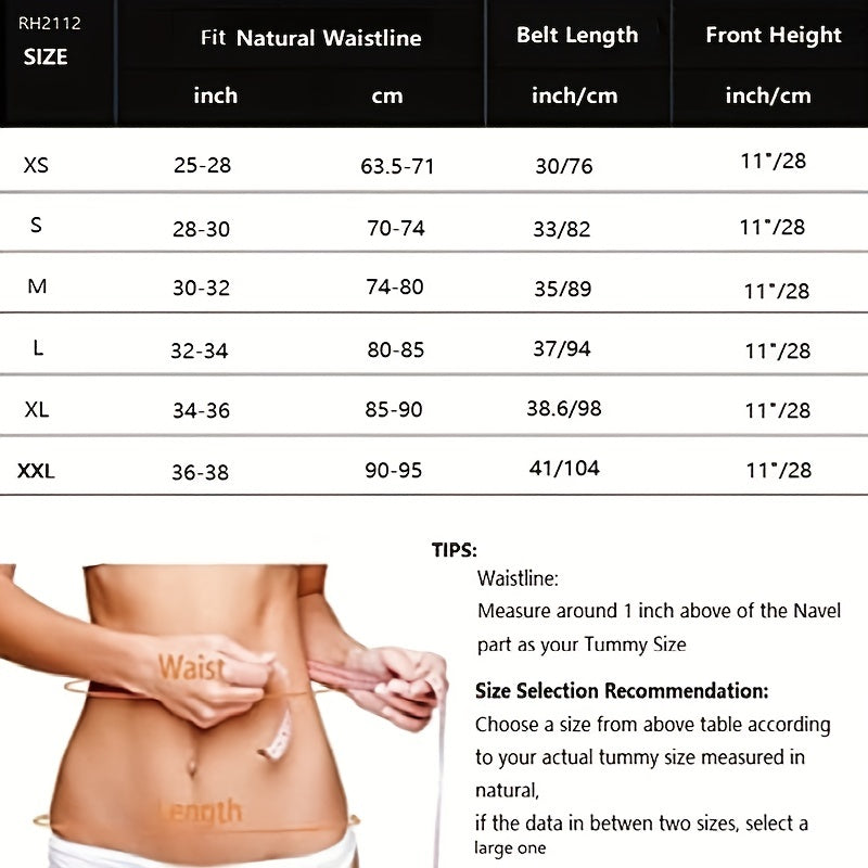 Zipper Waist Trainer Tummy Control Slimming Belt