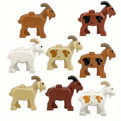 Small Animal Building Blocks Set - Goat Sheep Lamb Farm