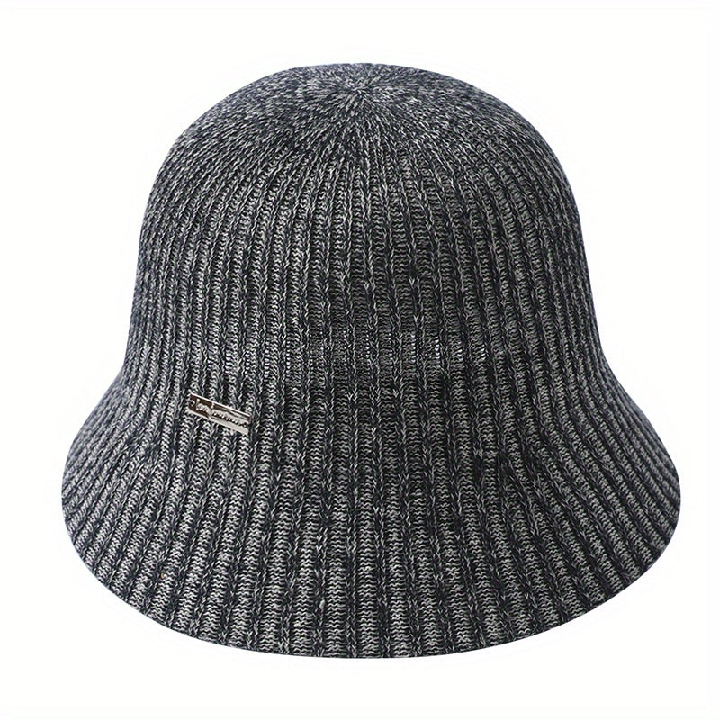 Frayed Brim Denim Bucket Hat Solid Women Sunscreen Cloche Hat
