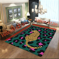 Leopard Anti Slip Area Rug - Wild Touch for Home Decor