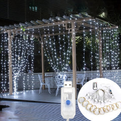 300LED Crystal Lights USB Power Supply Remote Control Halloween Decoration