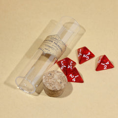 Healing Potion Series Red Polyhedral Dice Set