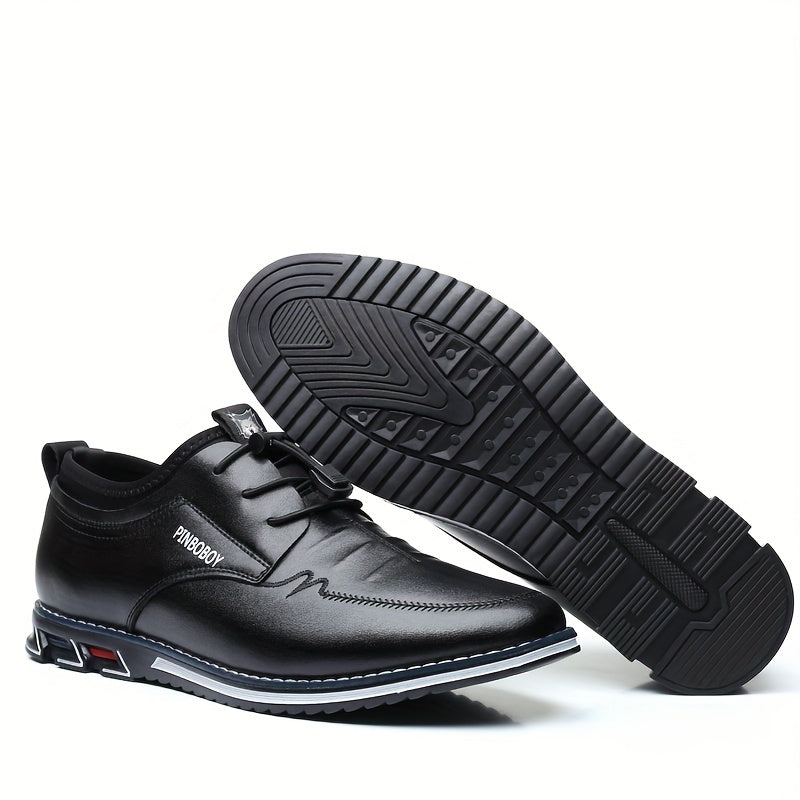 Men's Round Toe Formal Shoes Wear resistant Non Slip Smart Casual Shoes