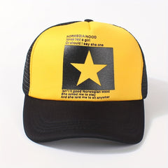 Pentagram Mesh Trucker Hat Breathable Baseball Cap Unisex Sunshade Dad Hats