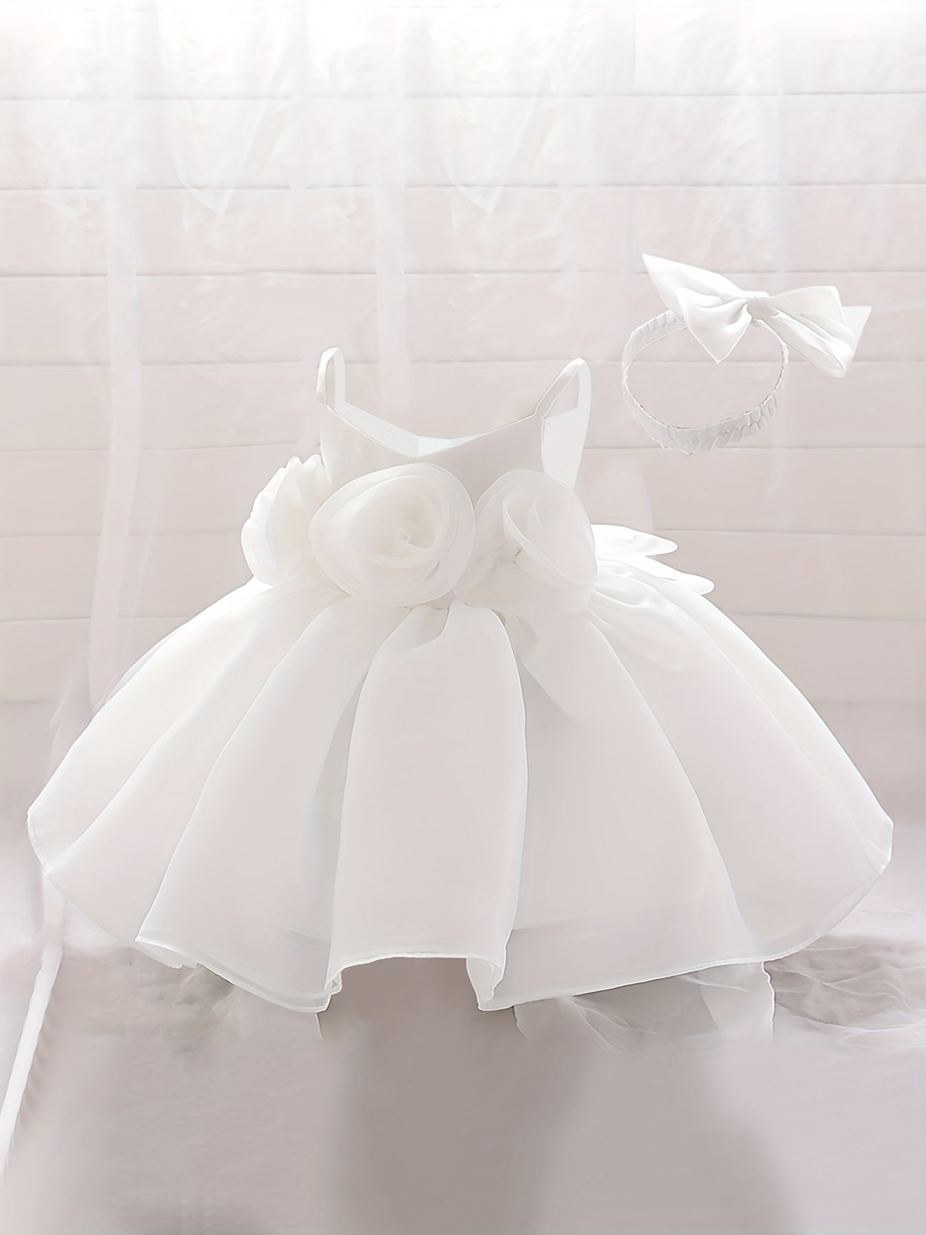 Mesh Puffy Princess Dress for Baby Girls