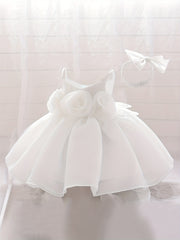 Mesh Puffy Princess Dress for Baby Girls