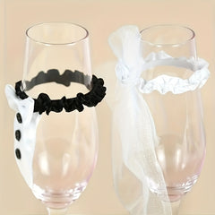 2pcs Wedding Dress Cup Covers for Bridal Shower