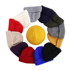 Men's Solid Knitted Hat