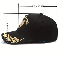 Men's Summer Grain Embroidery Baseball Cap Outdoor Sun Hat