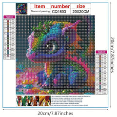 Dragon Baby Diamond Painting Tools - 5D DIY Round Full Diamond Kit