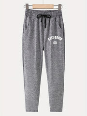 Stylish Deer Print Boys Casual Soft Comfortable Long Pants For Spring And Autumn