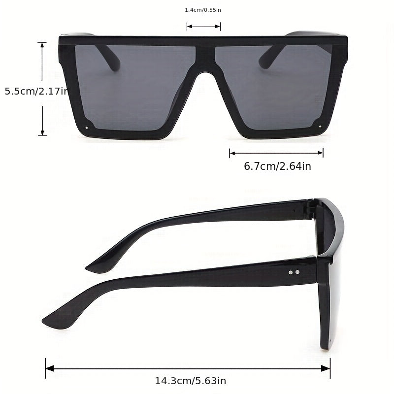 Men's Large Frame One Piece Sunglasses