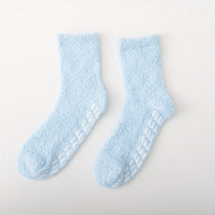 5 Pairs Cozy Fuzzy Socks Non slip Floor Stockings Women's Hosiery