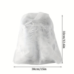 10pcs Portable Dustproof Drawstring Shoe Storage Bag