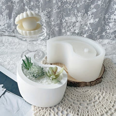 2PCS Tai Chi Yin Yang Silicone Candle Making Molds