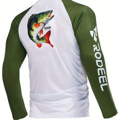 Men's UPF 50 Sun Protection Raglan Shirt for Fishing & Hiking