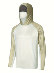 Men's UPF 50 Sun Protection Hoodie with Mask Long Sleeve