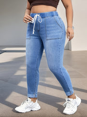 High Stretch Pencil Denim Pants