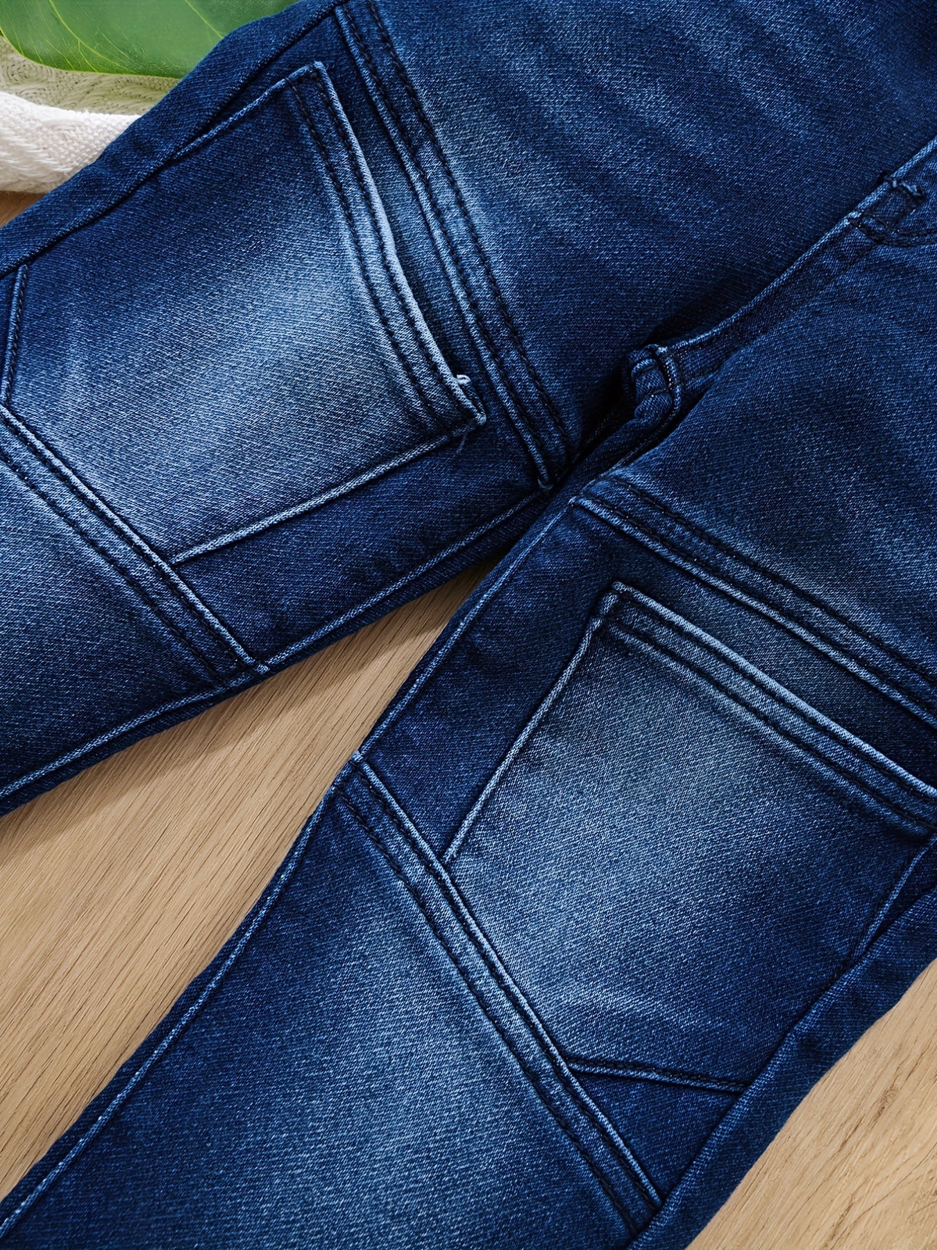 Boys Stretch Denim Long Pants Spring Autumn Outdoor