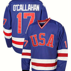 Men's Ice Hockey Jersey Classic Vintage Panel Shirt